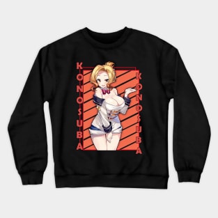 Luna Kono Subarashii Sekai ni Shukufuku wo Anime Crewneck Sweatshirt